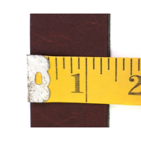 Old Navy BROWN GENUINE LEATHER 1 3/8"Wd DRESS CASUAL WOMEN'S BELT Size M (t89 - Picture 9 of 13